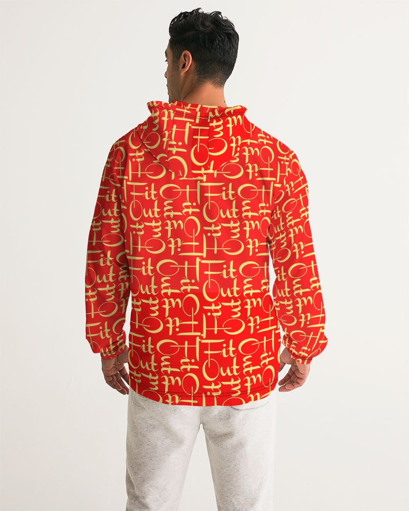 Golden Red Apple Men's Windbreaker