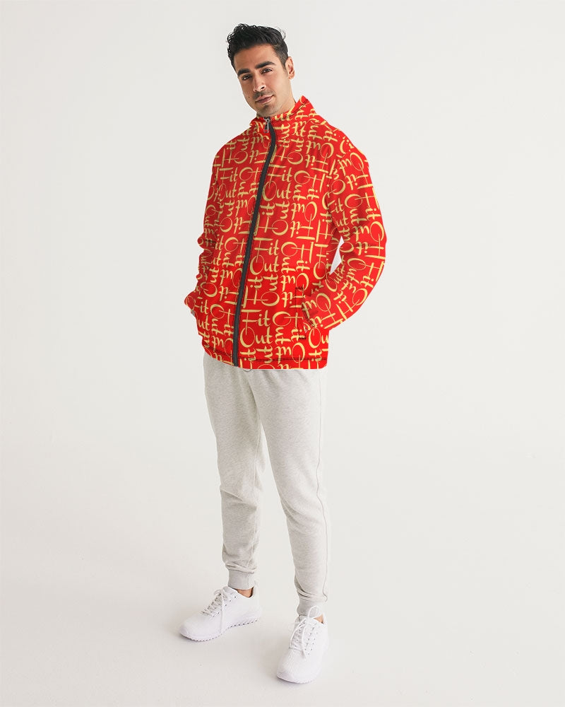 Golden Red Apple Men's Windbreaker