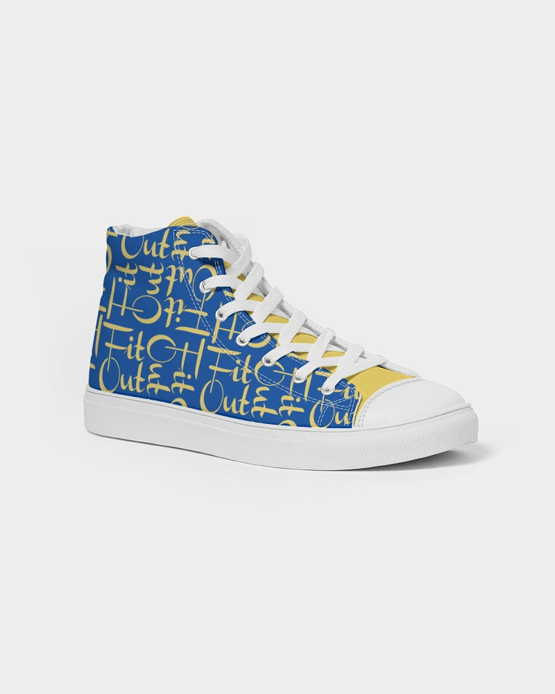 Royal Blue Women's Hightop Canvas Shoe