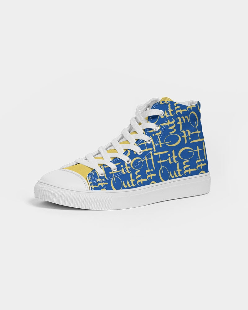 Royal Blue Women's Hightop Canvas Shoe