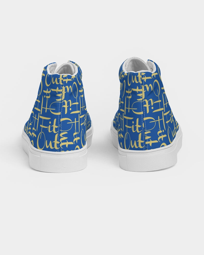 Royal Blue Men's Hightop Canvas Shoe