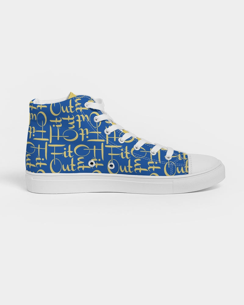 Royal Blue Women's Hightop Canvas Shoe