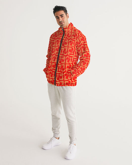 Golden Red Apple Men's Windbreaker