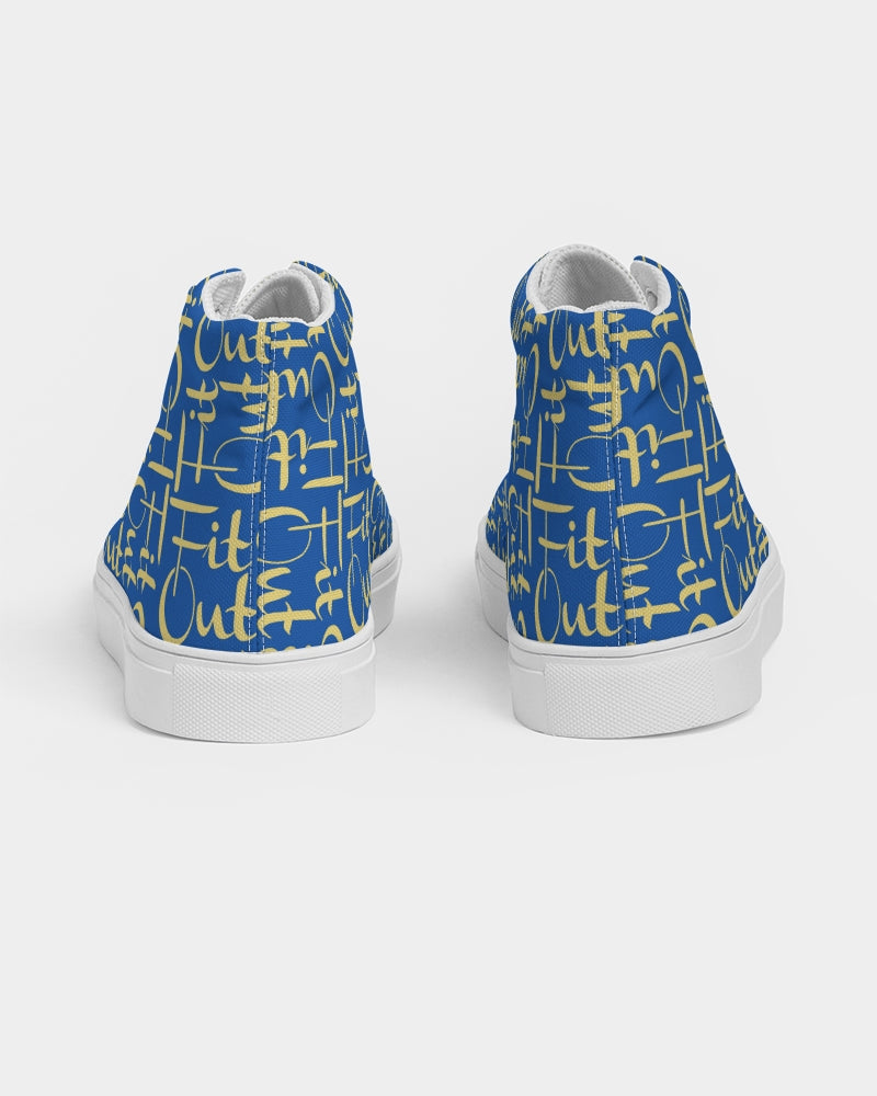 Royal Blue Women's Hightop Canvas Shoe